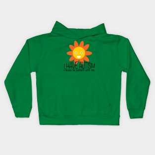 Cute I Have Autism Sun Flower Kids Hoodie